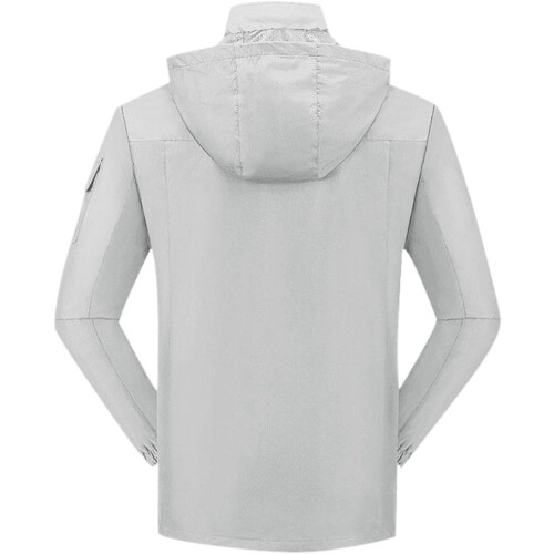 Men's Bicycle Jacket Windproof Softshell Waterproof 3XL White 2