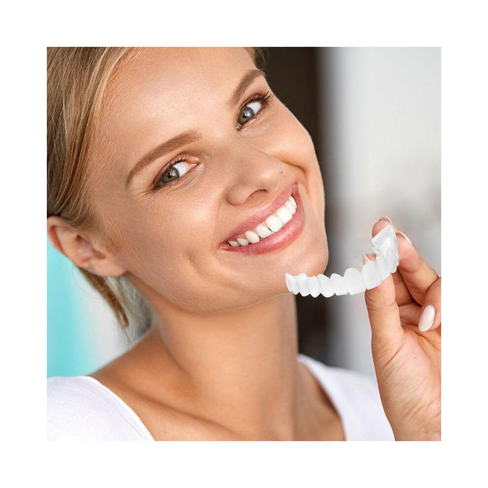 Veneer Snap On Teeth Kit Fake Tooth Cover Snap On,Teeth Fake Teeth Simulation Braces Veneers Dentures Cosmetic Fake Tooth Cover