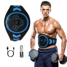 EMS Muscle Toner Abs Trainer Smart Abdominal Toning Gürtel Körperformender Taillenmassager USB Wiederaufladbares Heimfitness-Zubehör