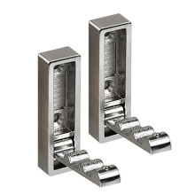 Eleganter faltbarer Wandhaken zum Aufhängen.-Gebürstetes Nickel