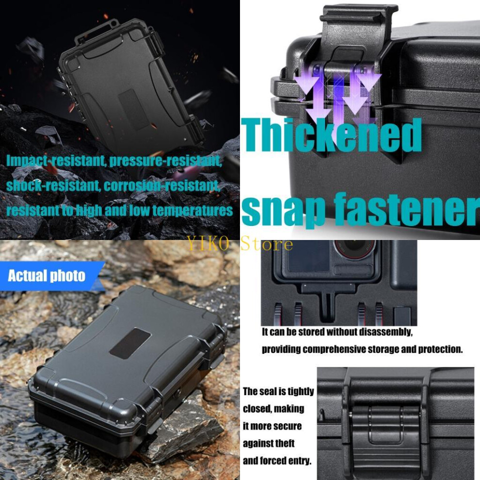 K32c Travel Waterproof Protective Case With Lanyard For Osmoaction Cameras Sponge Lined Shock Absorbent Compactly Storage 6935161437683