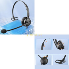 K32C USB-headsetmikrofon for bærbar PC med justerbart hodebånd og støydemping