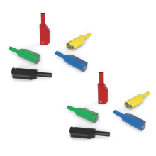 Connecteurs empilables de fiche banane de 2mm, 10 pièces, fils