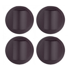 4Pcs Furniture Wheel Stoppers Nonslip Fixed Chair Foot-Coffee