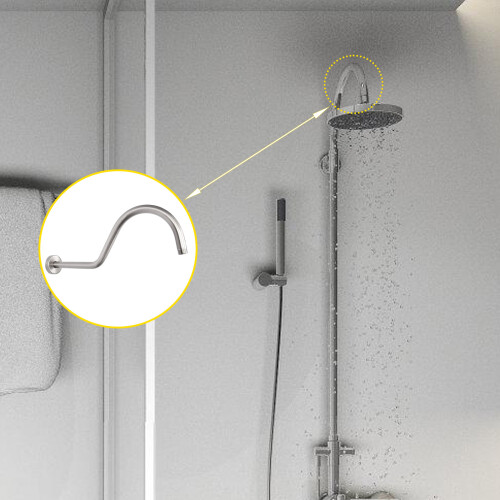 Bras de douche élégant S Designs Bras de-Dessin du joint d'huile 2