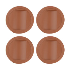 4 Stuks Meubels Stoel Wielstoppers Rubberen Bedframe-Bruin