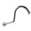 Bras de douche haut en forme de S moderne Bras de douche-placage 1