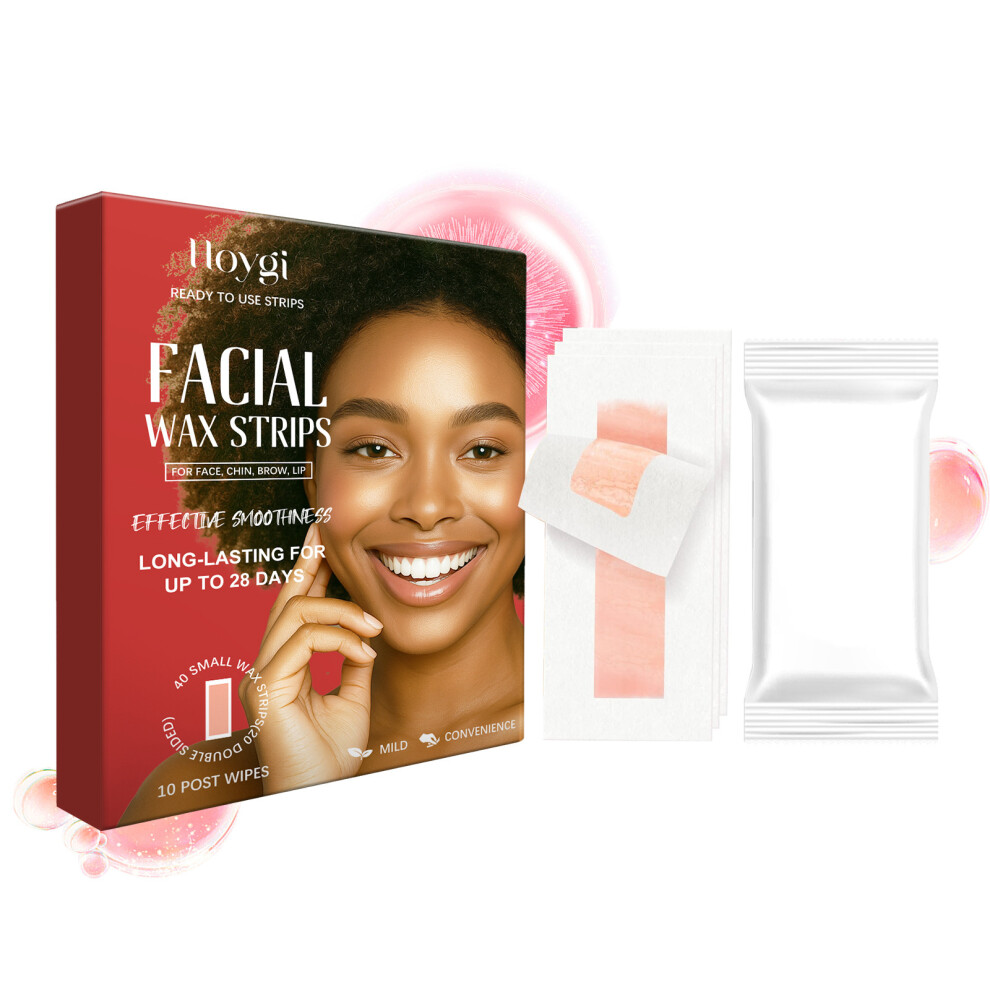 (Suit) Facial Hair Removal Wax Strips Tear-off Daily Portable Smooth Facial Hair Cleansing Wax Paper