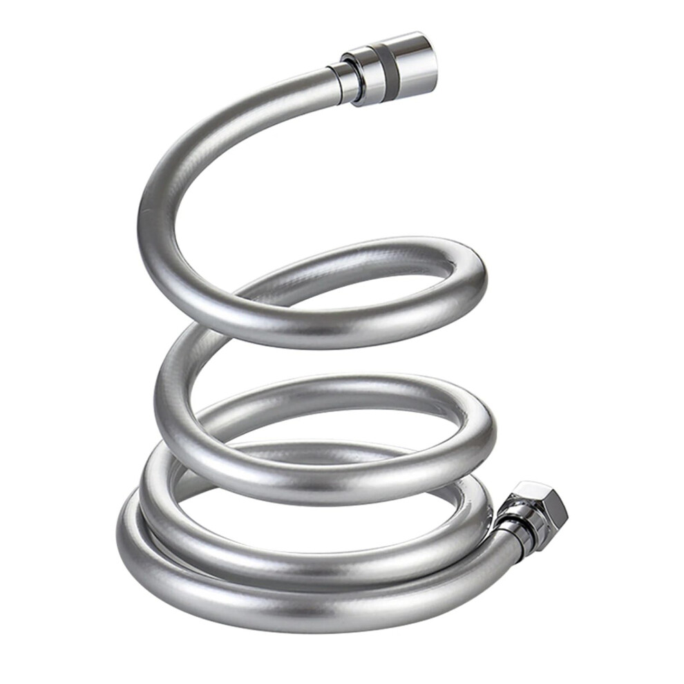 Stainless Steel Shower Hose, Extra Long, Pvc, Silver, Heat Resistant, Kink Resistant (2M) 9426802438413