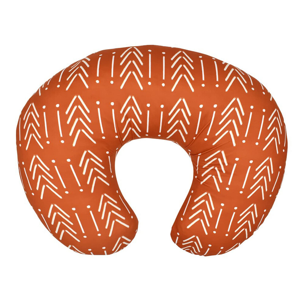 Baby U Shaped Nursing Pillow Cover Washable Detachable Slipcover for Breastfeeding and Learning to Sit, Soft Cotton Material