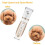 Wireless silent dog trimmer with accessories Gold / White 2