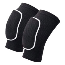 Knee Pads For Volleyball And Running, Thickened Warm Cushioned, Breathable Protection, Black