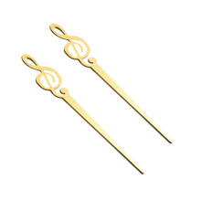 Pack of 2 Wax Stirrers for Sealing Wax Stamp Alloy Golden Reusable
