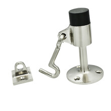 Zincs Alloys Door Stoppers with Hook Doorstop Catches Holder