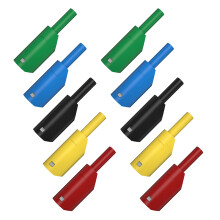 10Pcs 2mm Stackable Banana Plug Replacement Multimeter Test