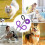 Pull Rope for Dogs, Double Puppy Walking Leash  Adjustable Comfortable Leash with Bungee for Training, Playing 3