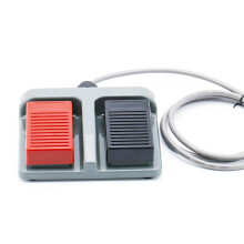 Momentary Plastic Foot Switches Nonslip Double Foot Pedal
