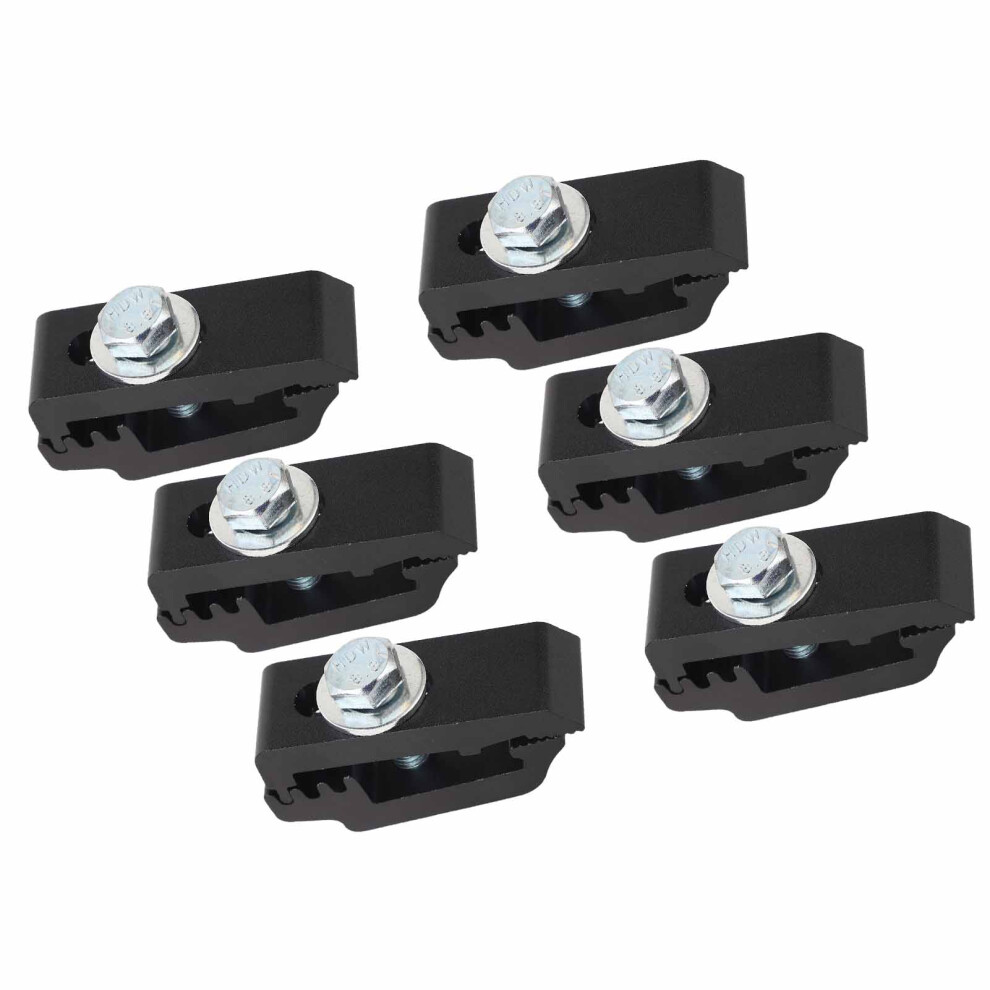 Durable 6Pcs Low Pro Mounting Clamps Black For Truck Beds 5001368987588
