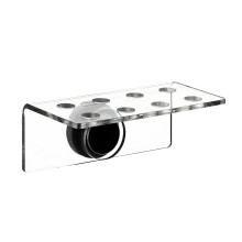 Magnetic Coral Question Stand Clear Acrylic Sturdy Coral Holder with Curved Front Design for PLC Stylish Aquarium Question Holder, 14 x 7 x 5 cm