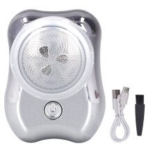 Barbeador facial e corporal para homens e mulheres, barbeador elétrico portátil com bateria de íon-lítio de longa duração e função de barbear