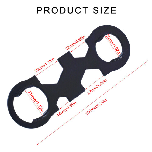 Outil ergonomique de retrait d'aérateur de robinet, clé 1