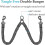 Training leash for dogs, 2 adjustable puppy harnesses – , comfortable 5