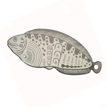 Feather Gauge For Fly Fishing Hook Size Evaluation, Stainless Steel, Compact Tool For Effortless Sizing