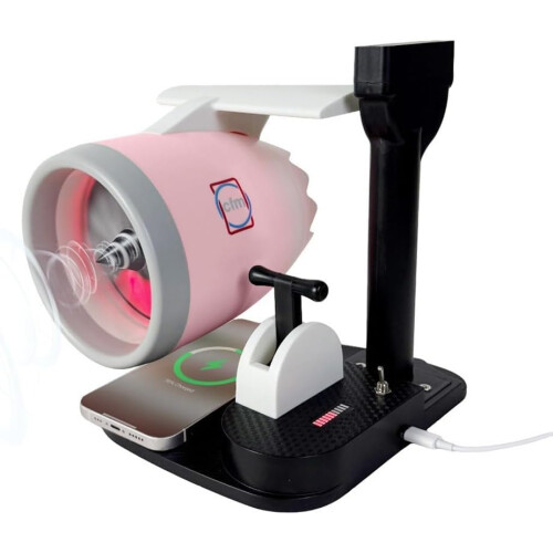 Desktop USB Fan with Adjustable Airflow, Turbo Engine Style Cooling and Humidifying, Red ABS 1
