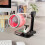 Desktop USB Fan with Adjustable Airflow, Turbo Engine Style Cooling and Humidifying, Red ABS 4