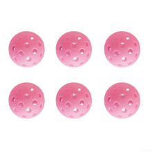 Pickleball Balls Fluorescent Glow 6Pack Pink  Visibility For Nighttime Play Engineered For Stability And Accuracy