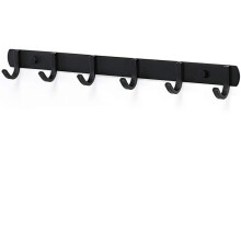 Space Aluminum Wall Mounted Coat Rack, Anti-Corrosion Anti-Rust Hooks Provide Reliable Support For Your Belongings, Smooth Surface Ensures No Scratche