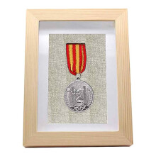 Wood Frame For Medal Display, Glass Window Protection And Durable MDF Material Ensures Long-Lasting Presentation, Ideal Gift For Athletes And Collecto