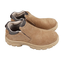 Stiefel mit Stahlkappe für Herren, Slips-on, aus Wildleder, durchstichfest, Größe 43