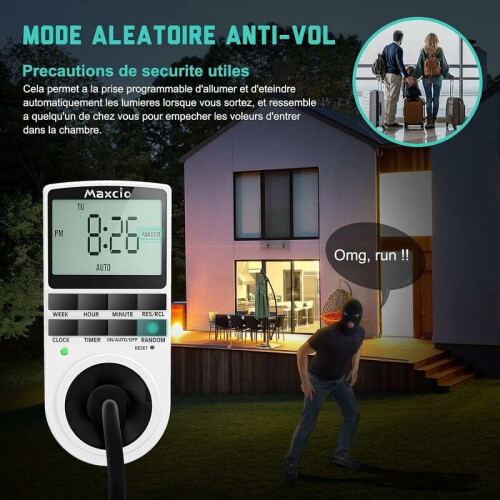 Timer Socket For Smart Homes, Energy-Saving Digital Timer Outlet With Automatic Control And Programmable Features, Large Lcd Screen For Easy Reading 2
