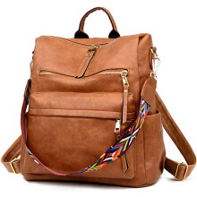 Zaino di grandi dimensioni, borsa a tracolla convertibile da donna alla moda per shopping, lavoro, yoga, design funzionale con tasche multiple e a