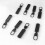 Detachable Zipper Pullers 8-Pack Black 7