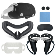 Zubehör und Schutz für Oculus Quest 2 und Meta Quest 2 Black