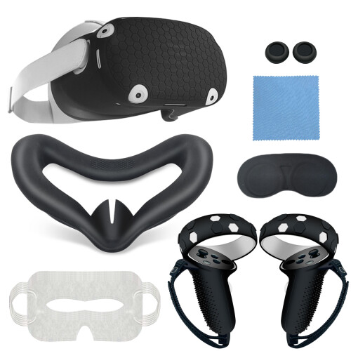 Oculus Quest 2 och Meta Quest 2 Tillbehör och Skydd Black
