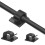 Selbstklebende Kabelhalter 50er-Pack Black 1