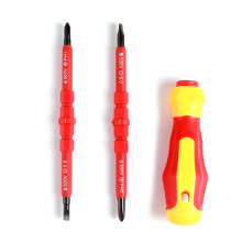 Electrician Screwdriver Insulated Multifunctional Red Phillips Head Slotted Tip
