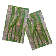 Rock Background Plate 3d Aquarium Dcor Snake Climbing Log Cork Bark Reptile Tank