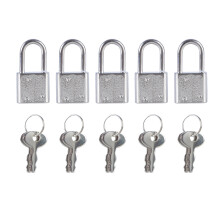 5 Stuks Kleine Bagage Box Slot Met Sleutel-Nikkel kleur