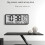 LCD Digital Alarm Clock Temperature Sensor, Desktop And Wall Mountable, Manual And Automatic Display AdjustabilityA 5