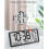 LCD Digital Alarm Clock Temperature Sensor, Desktop And Wall Mountable, Manual And Automatic Display AdjustabilityA 4