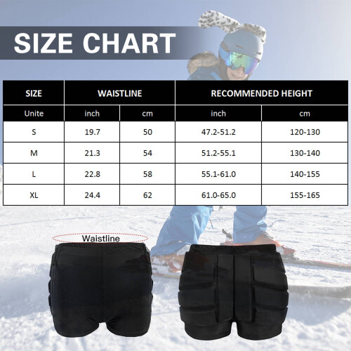 Comfortable Kids Ice Skating Pads - Thin Design Detachable Cushion 1