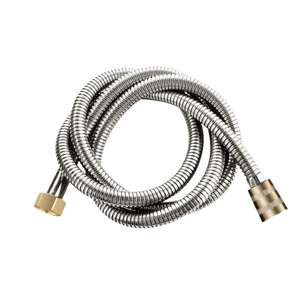 Shower Hose Stainless Steel 2.0M Explosion Proof Sprinkler Water Heater Safe Silver 9189345209529