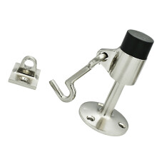 Anticollision Door Stop Doorstop Catches Holder with Hook Zincs
