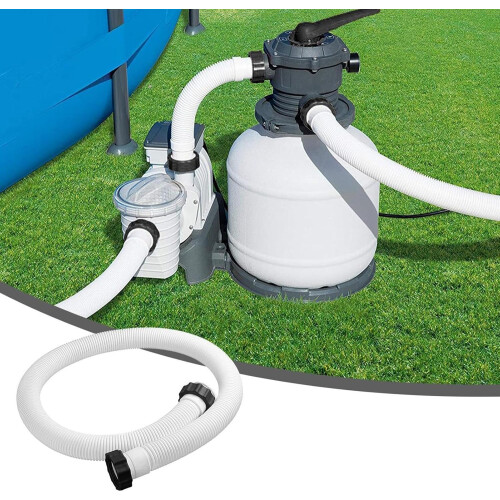 1.5 Inch Pool Filter Hose for Above Ground Pump Replacement, Saltwater Compatible, Durable Flow 1