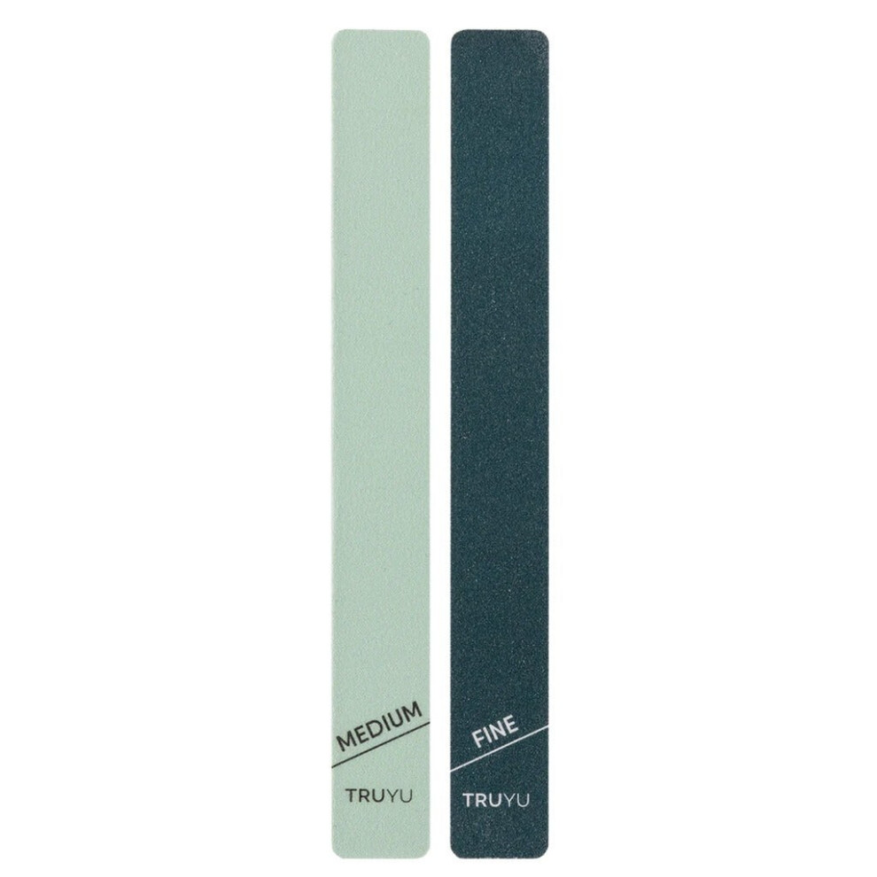 Qvs Truyu Nail File Set Professional Shape Smooth Manicure Pedicure Tools - Pack of 2