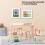 Multipurpose Kids Artwork Frame, A4 Size Solid Wood With Real Glass Front, Front Opening Design For Easy Artwork Changes, Magnetic Closure Ensures Sec 5
